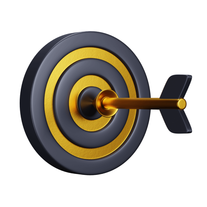 Icon of a target hit by an arrow