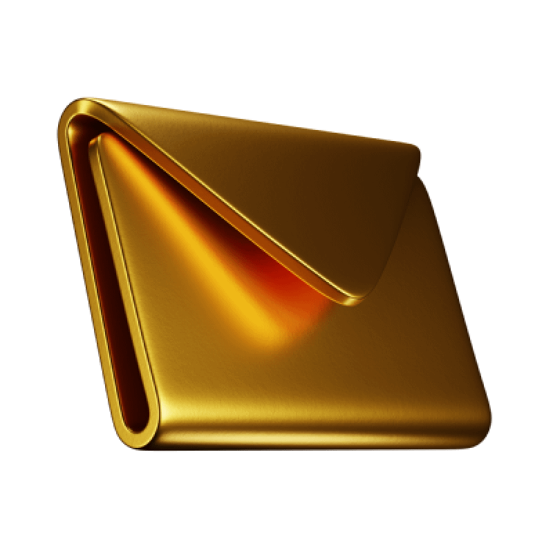 Email golden icon