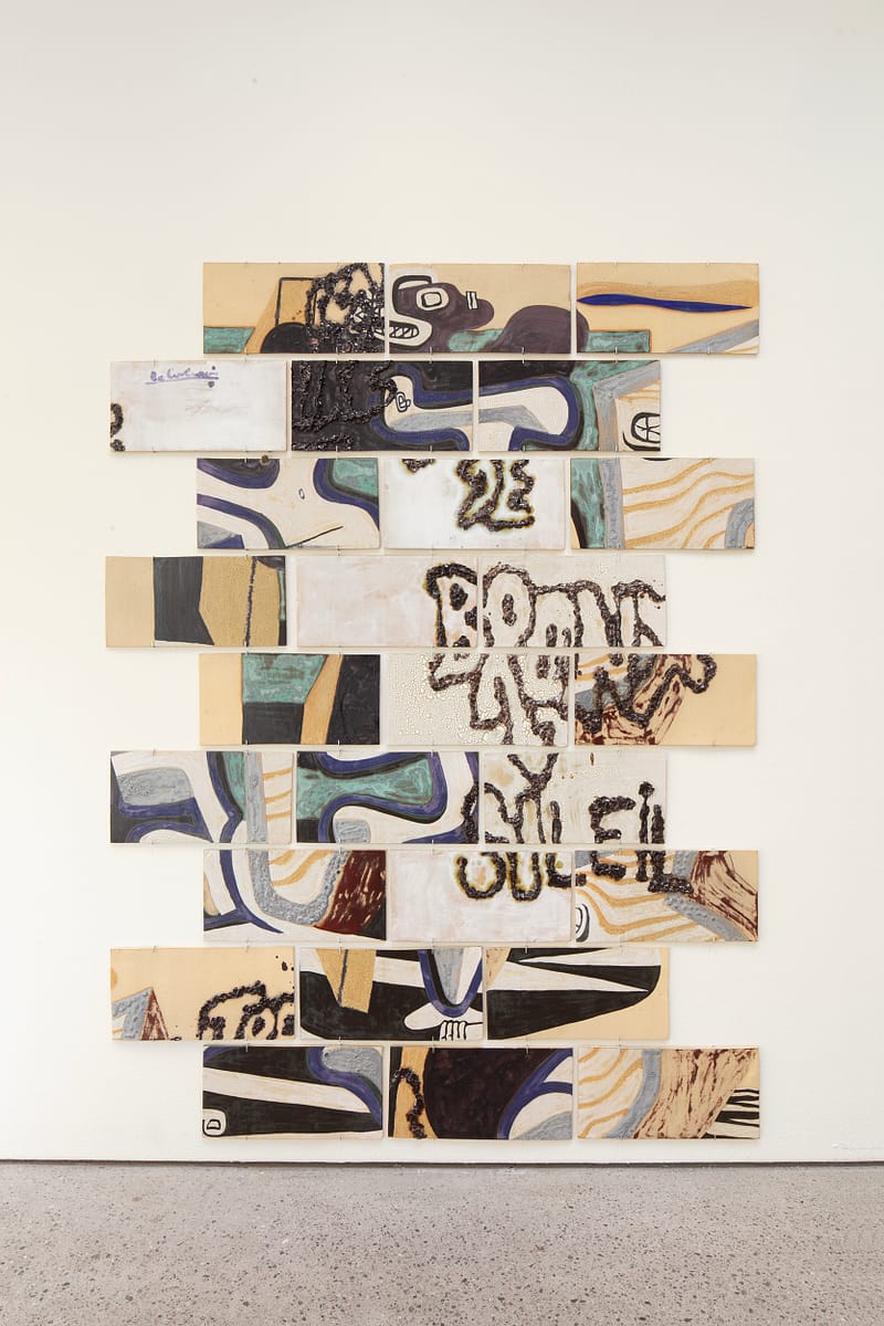 L'Esprit de L'Escalier, Åbäke, Mural for Helsinki housing block, E-1027, ceramic tiles, 2014.