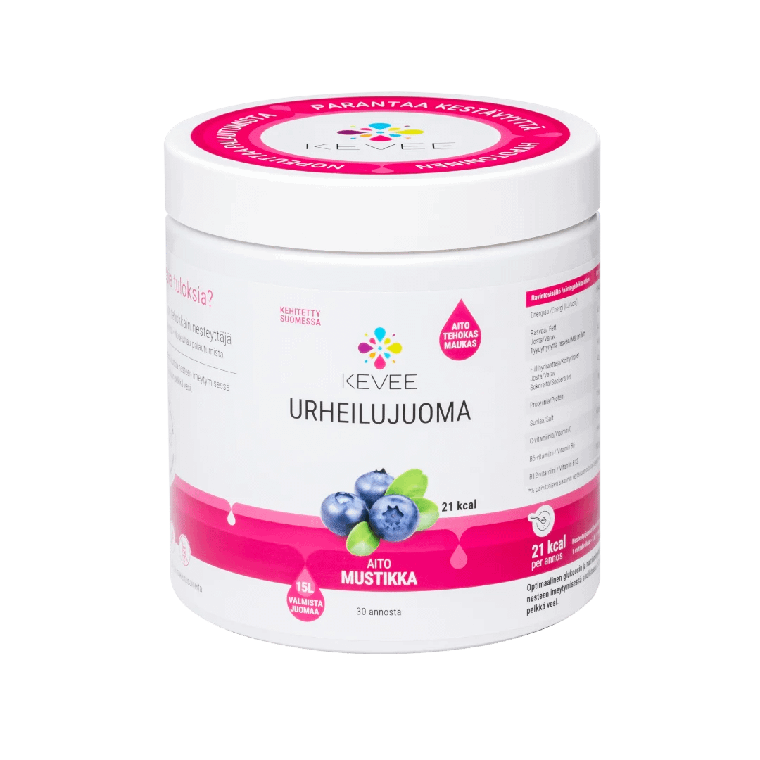 KEVEE - Urheilujuoma - 30 annosta - Mustikka