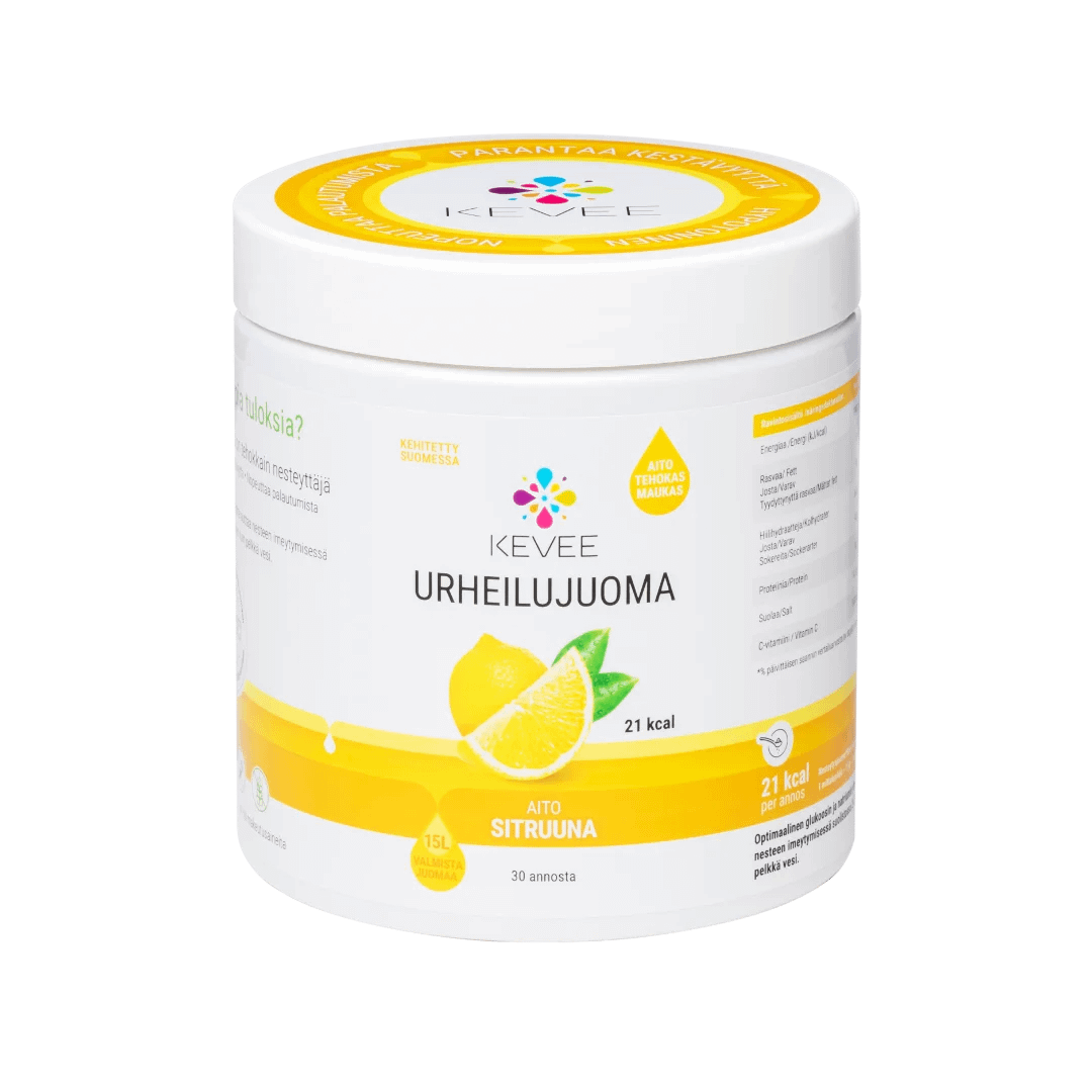 KEVEE - Urheilujuoma - 30 annosta - Sitruuna