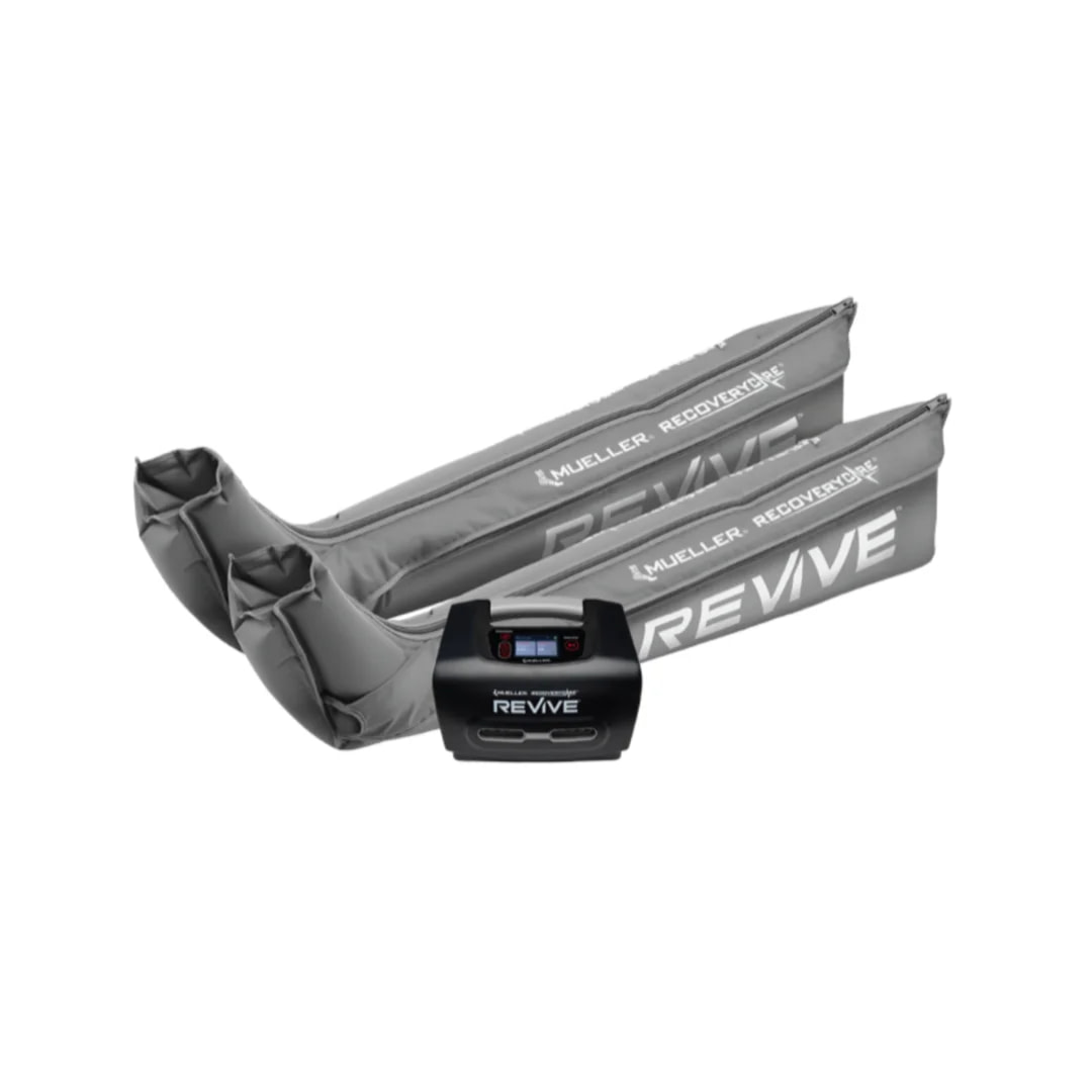 REVIVE M4 -kompressiojärjestelmä ja paineilmalahkeet