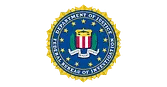 Seal of the United States Federal Bureau of Investigation (FBI), featuring a red, white, and blue shield, a laurel wreath, and the words “Department of Justice, Federal Bureau of Investigation” encircled by a gold border with stars.