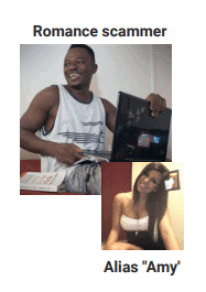 Nigerian romance scam fake persona