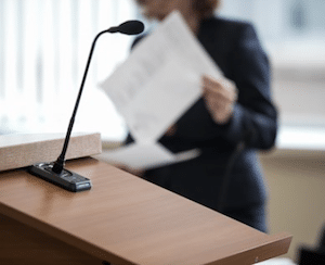 prosecution at court