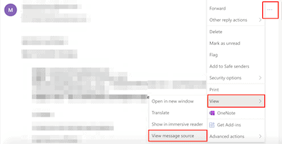 How to find IP address of email sender in Outlook