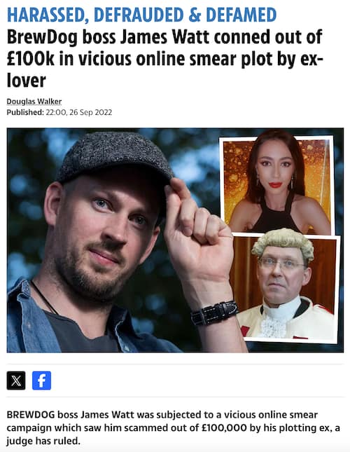 Brewdog public figure smear campaign case study