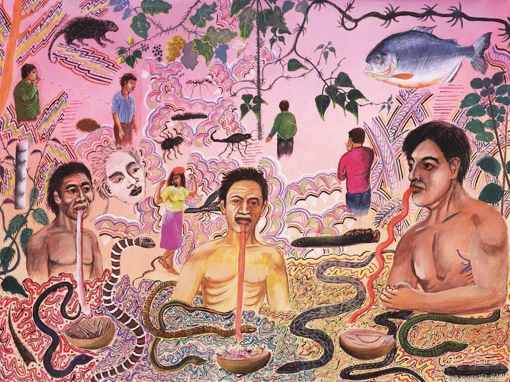 Three types of sorcerers painting