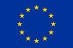 The flag of the European Union, featuring twelve yellow stars arranged in a circle on a blue background.