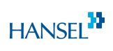 Hansel-logo valkoisella pohjalla.