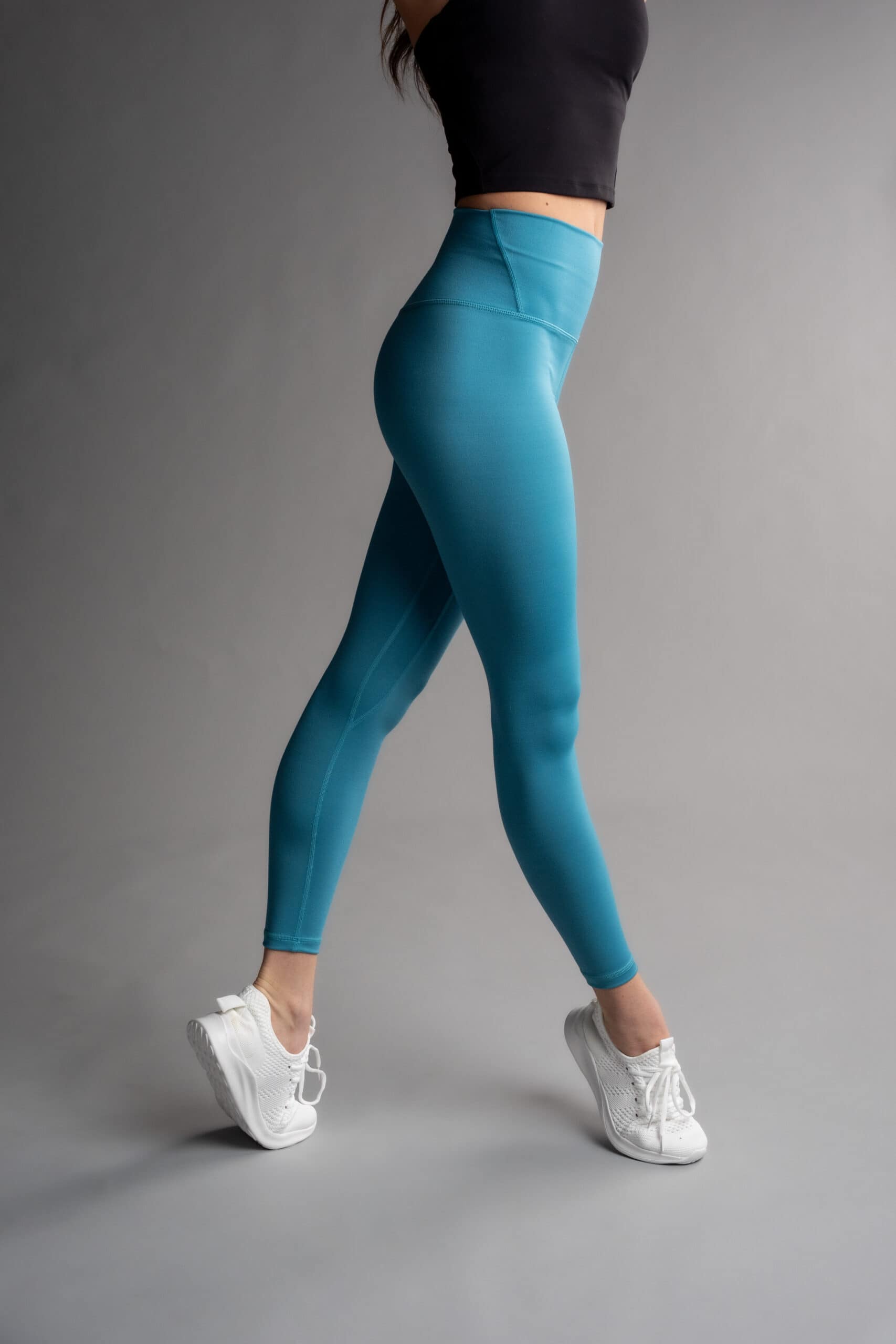 Women's Leggings - Teal - Image 2
