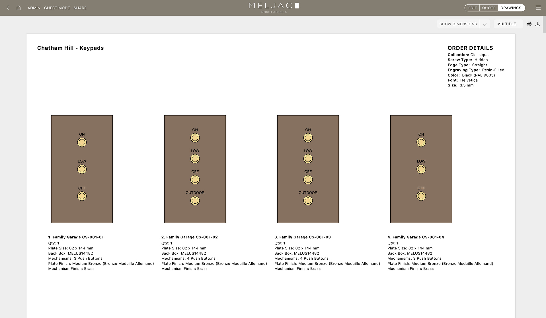 A screen shot of a website showing different types of lights.