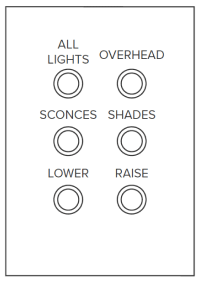 A diagram of a dimmer switch for a ceiling fan.