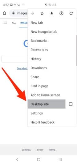 Google on Android; reverse image searching reverse search an image on android