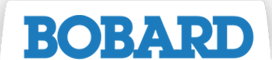 The image shows the word "BOBARD" in bold, blue, uppercase letters on a white background.
