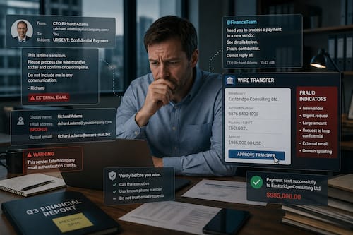AI executive impersonation and financial fraud — Rexxfield Investigation